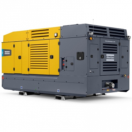 Компрессор Atlas Copco H 23. Дизельный передвижной компрессор повышенной мощности на раме Atlas Copco H 23.
